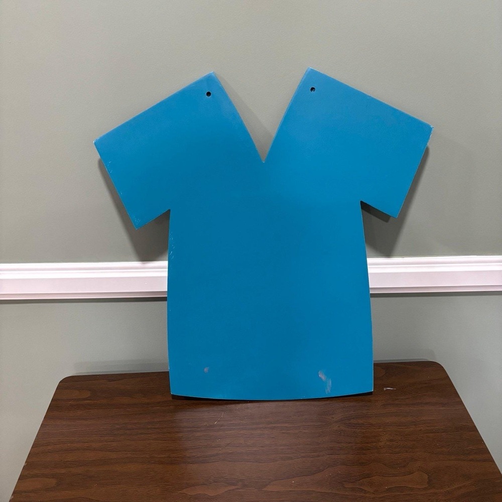 Nurse Scrub Cutouts (2) 19" Blue Wood Door Hanger Craft/Decor School Nurse